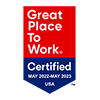 Great Place to Work certification badge