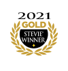 Gold Stevie Award badge