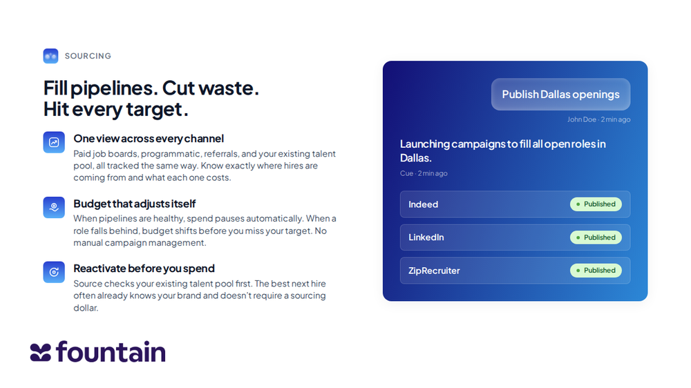 Product module — Cue slide archetype, 1280×720